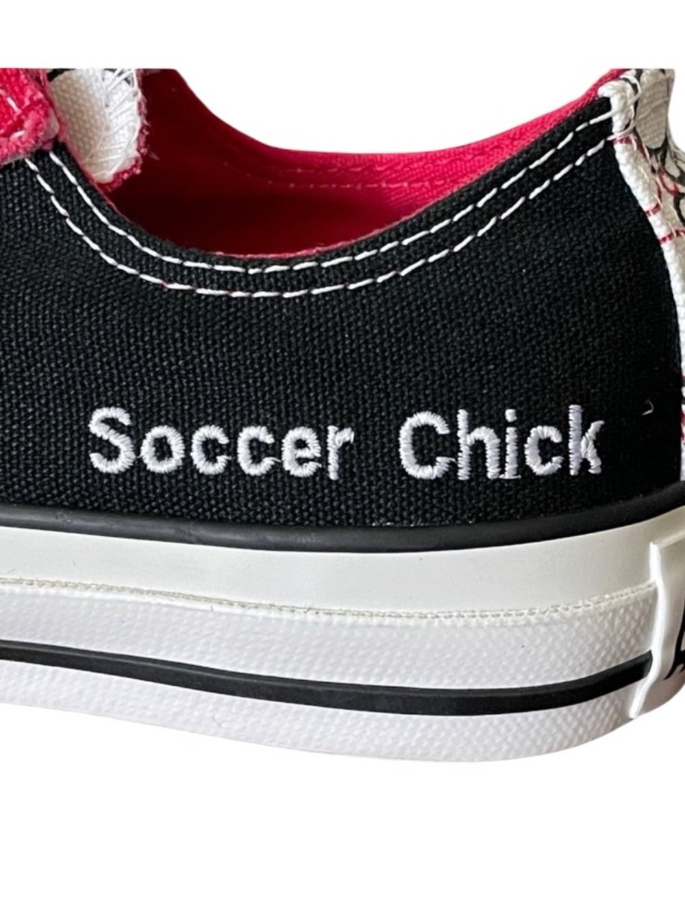 Converse One Red Soccer Chick All Star Slip On Sneakers | Women’s 8 NWT - Picture 9 of 16
